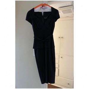 Stop staring peplum wiggle dress